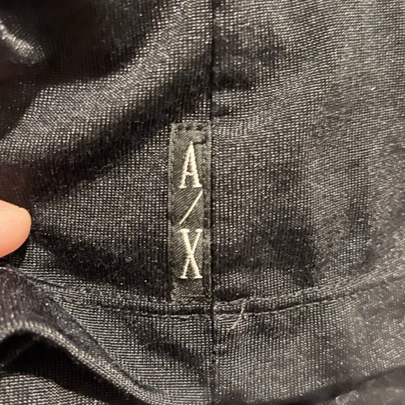 ARMANI EXCHANGE Black Stripes Polo - Picture 6 of 7